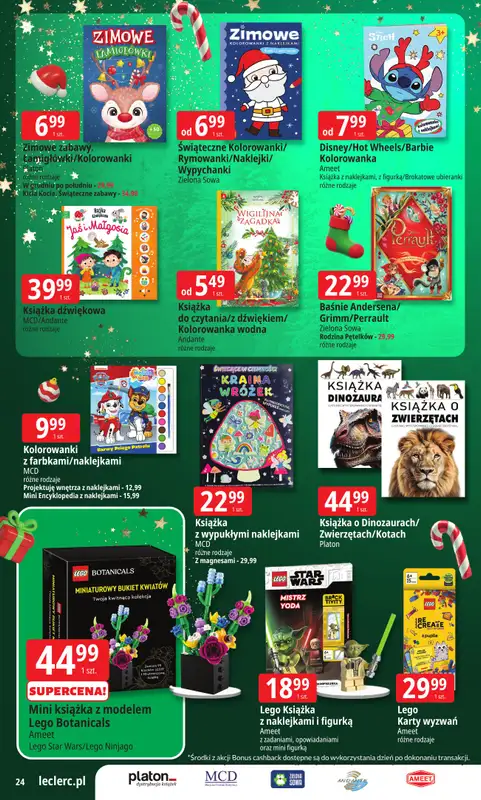 Leclerc - gazetka promocyjna Oferta E.Leclerc I Mikołajkowy wybór w dobrej cenie od wtorku 25.11 do niedzieli 07.12 - strona 24