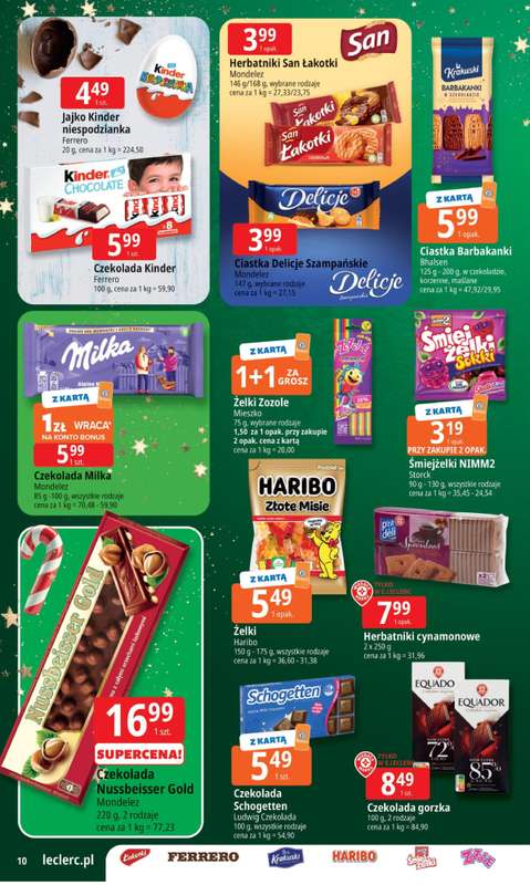 Leclerc - gazetka promocyjna Oferta E.Leclerc I Mikołajkowy wybór w dobrej cenie od wtorku 25.11 do niedzieli 07.12 - strona 10
