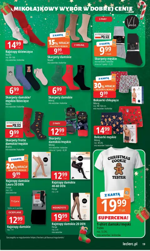 Leclerc - gazetka promocyjna Oferta E.Leclerc I Mikołajkowy wybór w dobrej cenie od wtorku 25.11 do niedzieli 07.12 - strona 19