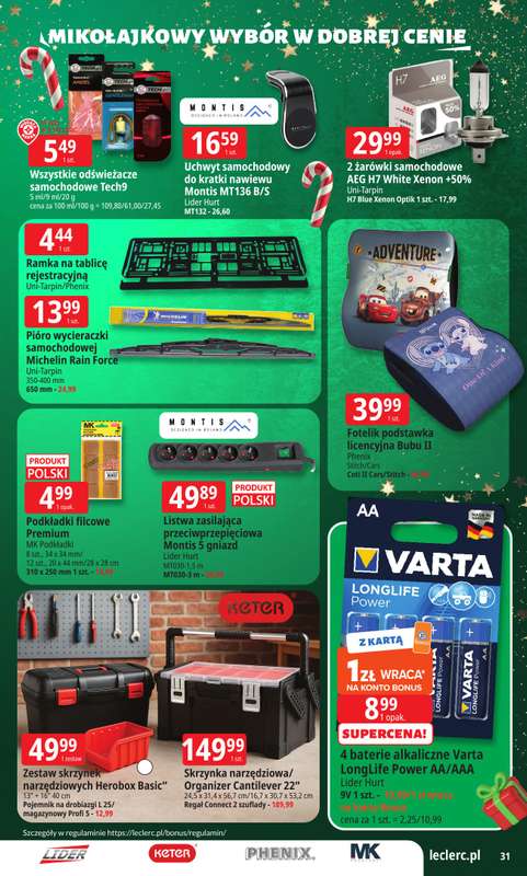 Leclerc - gazetka promocyjna Oferta E.Leclerc I Mikołajkowy wybór w dobrej cenie od wtorku 25.11 do niedzieli 07.12 - strona 31