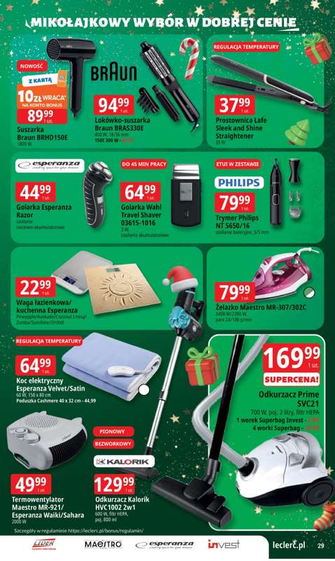 Leclerc - gazetka promocyjna Oferta E.Leclerc I Mikołajkowy wybór w dobrej cenie od wtorku 25.11 do niedzieli 07.12 - strona 29