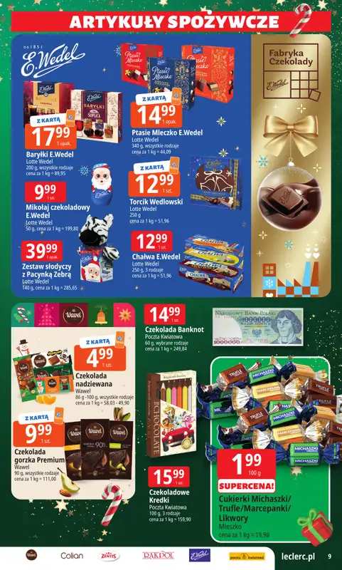 Leclerc - gazetka promocyjna Oferta E.Leclerc I Mikołajkowy wybór w dobrej cenie od wtorku 25.11 do niedzieli 07.12 - strona 9