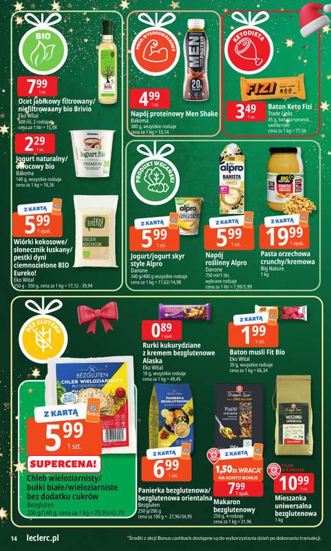 Leclerc - gazetka promocyjna Oferta E.Leclerc I Mikołajkowy wybór w dobrej cenie od wtorku 25.11 do niedzieli 07.12 - strona 14