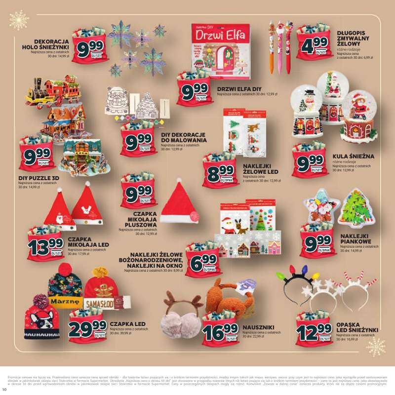 Stokrotka - gazetka promocyjna Katalog Mikołajki!  do środy 10.12 - strona 10