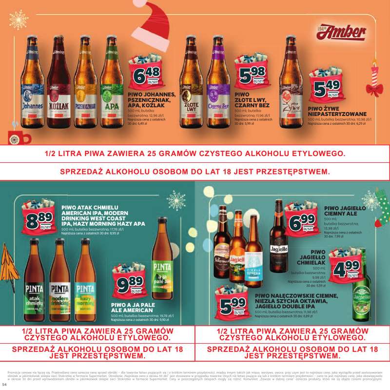 Stokrotka - gazetka promocyjna Katalog Mikołajki!  do środy 10.12 - strona 54