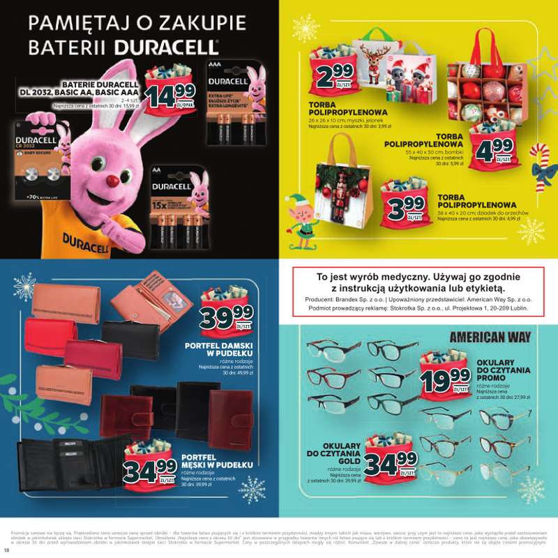 Stokrotka - gazetka promocyjna Katalog Mikołajki!  do środy 10.12 - strona 18