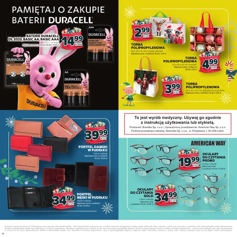 Stokrotka - gazetka promocyjna Katalog Mikołajki!  do środy 10.12 - strona 18