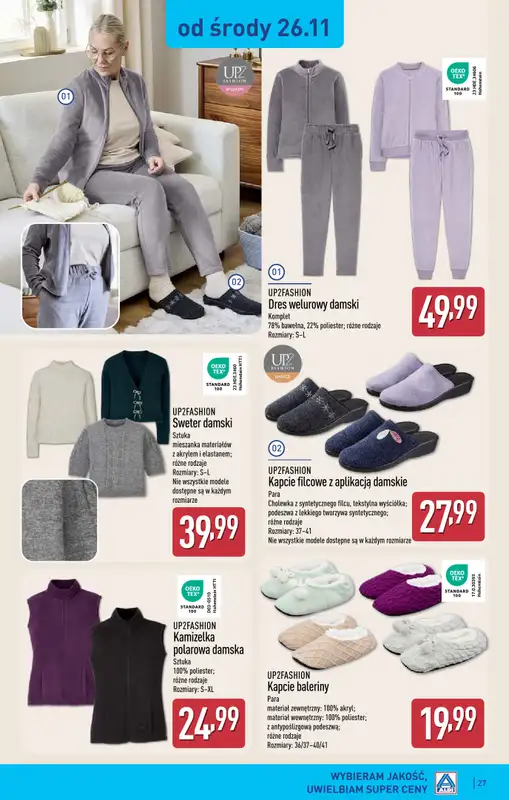 Aldi - gazetka promocyjna TARNOBRZEG: WIELKIE OTWARCIE już w środę: 26.11! od środy 26.11 do soboty 29.11 - strona 27