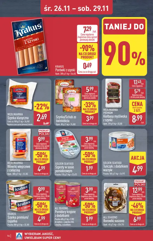 Aldi - gazetka promocyjna TARNOBRZEG: WIELKIE OTWARCIE już w środę: 26.11! od środy 26.11 do soboty 29.11 - strona 16