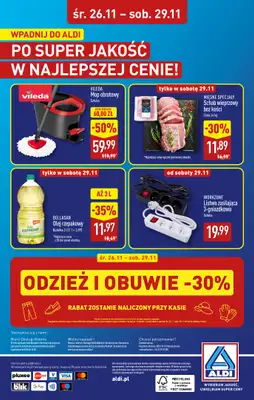Aldi - gazetka promocyjna TARNOBRZEG: WIELKIE OTWARCIE już w środę: 26.11! od środy 26.11 do soboty 29.11 - strona 32