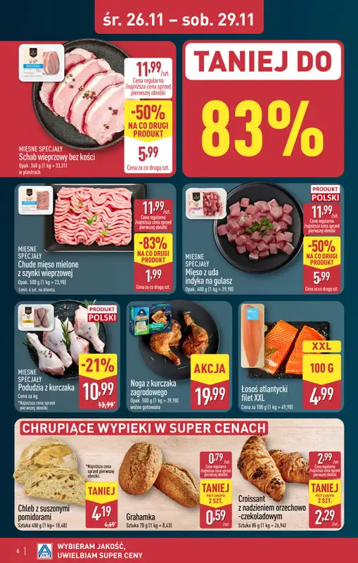 Aldi - gazetka promocyjna TARNOBRZEG: WIELKIE OTWARCIE już w środę: 26.11! od środy 26.11 do soboty 29.11 - strona 6
