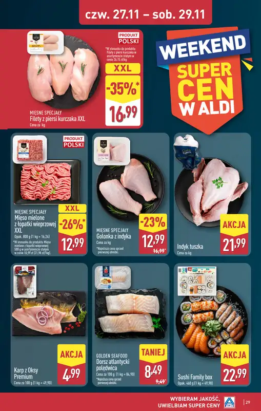 Aldi - gazetka promocyjna TARNOBRZEG: WIELKIE OTWARCIE już w środę: 26.11! od środy 26.11 do soboty 29.11 - strona 29