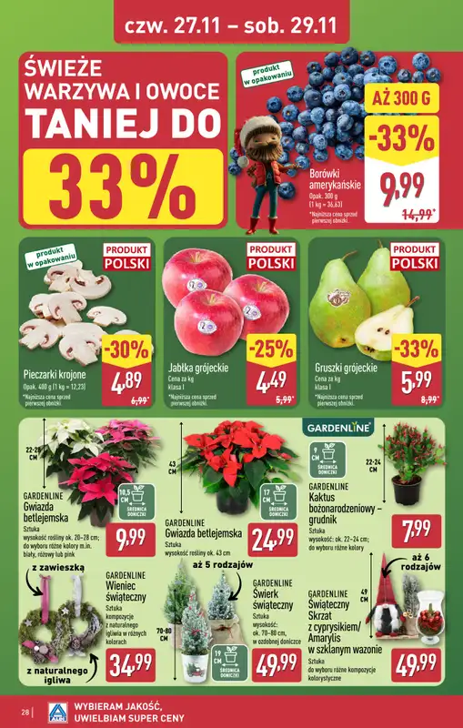 Aldi - gazetka promocyjna TARNOBRZEG: WIELKIE OTWARCIE już w środę: 26.11! od środy 26.11 do soboty 29.11 - strona 28