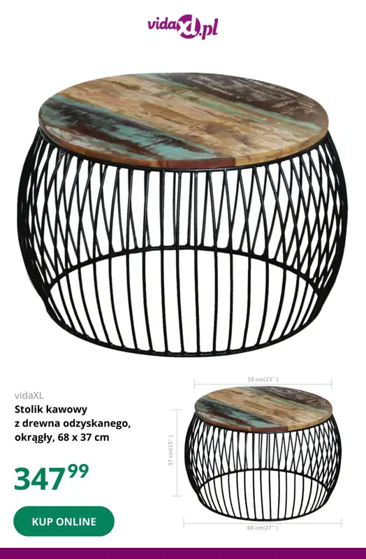 Vida XL - gazetka promocyjna Do -20% na BLACK FRIDAY od niedzieli 23.11 do soboty 06.12 - strona 7