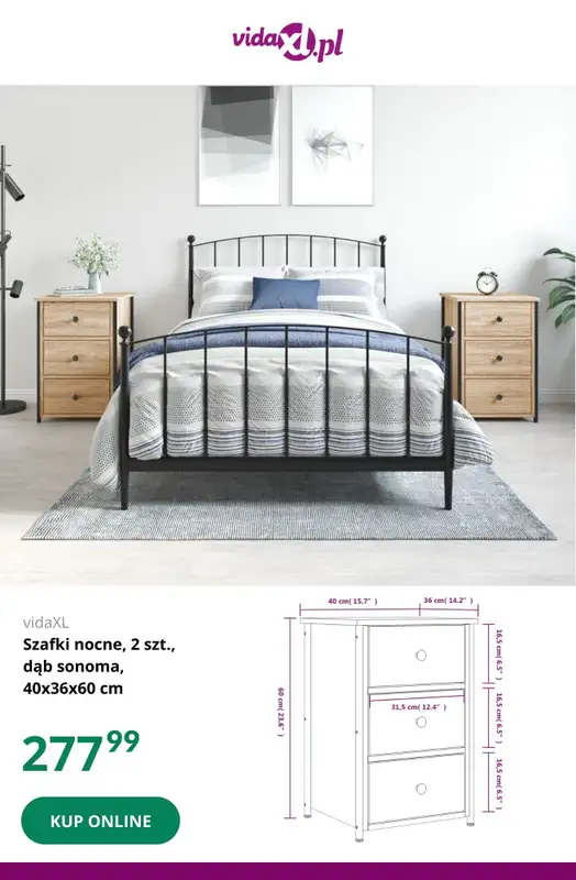 Vida XL - gazetka promocyjna Do -20% na BLACK FRIDAY od niedzieli 23.11 do soboty 06.12 - strona 15