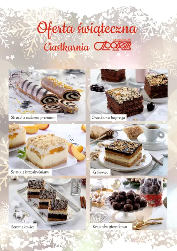Społem - Blisko i Korzystnie - gazetka promocyjna Oferta Świąteczna PSS Kalisz od piątku 21.11 do poniedziałku 15.12