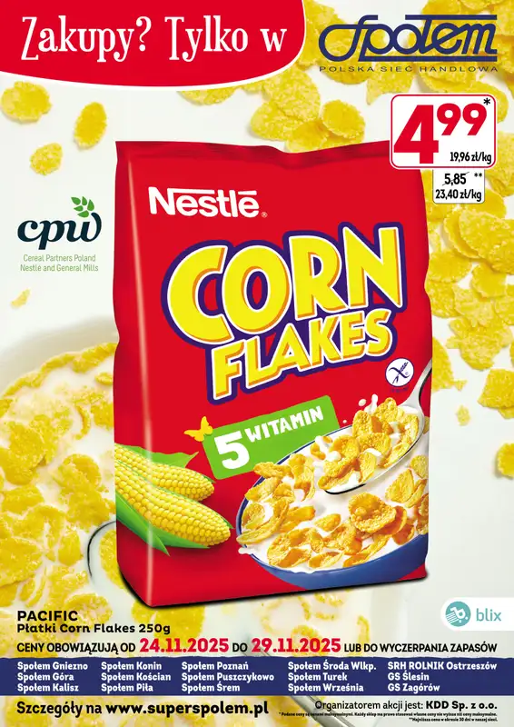 Społem - Blisko i Korzystnie - gazetka promocyjna Plakaty promocyjne od poniedziałku 24.11 do soboty 29.11 - strona 2