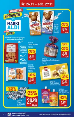 Aldi - gazetka promocyjna ŁÓDŹ: WIELKIE OTWARCIE już w środę: 26.11! od środy 26.11 do soboty 29.11 - strona 12