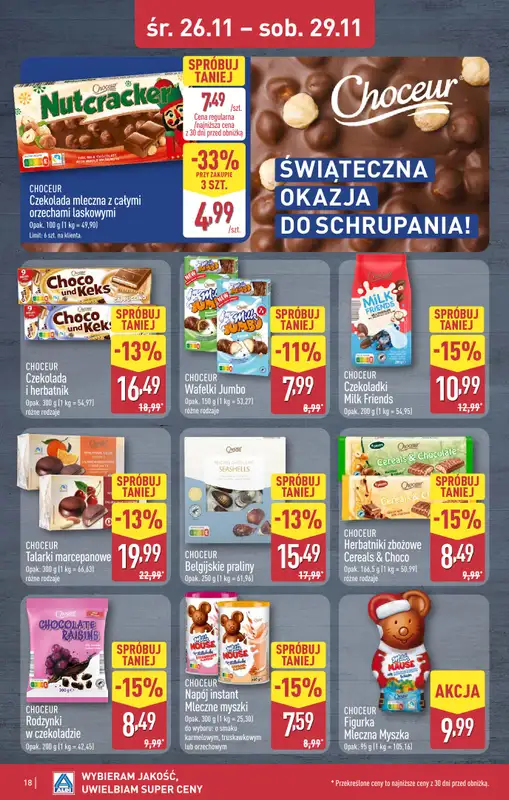 Aldi - gazetka promocyjna ŁÓDŹ: WIELKIE OTWARCIE już w środę: 26.11! od środy 26.11 do soboty 29.11 - strona 18
