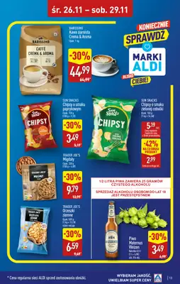 Aldi - gazetka promocyjna ŁÓDŹ: WIELKIE OTWARCIE już w środę: 26.11! od środy 26.11 do soboty 29.11 - strona 13