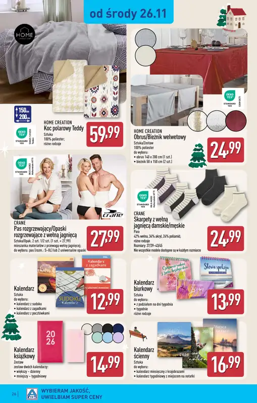 Aldi - gazetka promocyjna ŁÓDŹ: WIELKIE OTWARCIE już w środę: 26.11! od środy 26.11 do soboty 29.11 - strona 26