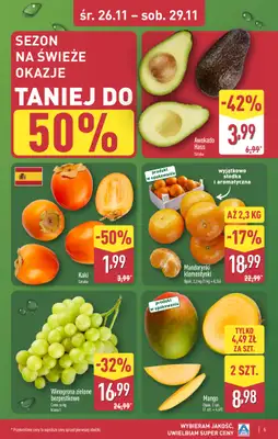 Aldi - gazetka promocyjna WAŁCZ: WIELKIE OTWARCIE już w środę: 26.11! od środy 26.11 do soboty 29.11 - strona 5