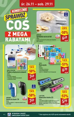 Aldi - gazetka promocyjna WAŁCZ: WIELKIE OTWARCIE już w środę: 26.11! od środy 26.11 do soboty 29.11 - strona 24