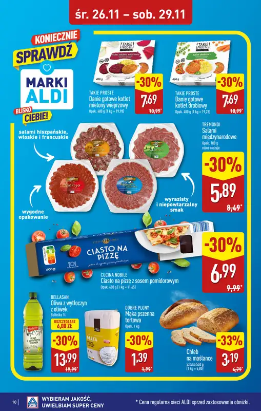 Aldi - gazetka promocyjna WAŁCZ: WIELKIE OTWARCIE już w środę: 26.11! od środy 26.11 do soboty 29.11 - strona 10