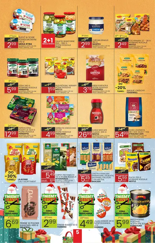 Wafelek - gazetka promocyjna Gazetka od poniedziałku 24.11 do niedzieli 07.12 - strona 5