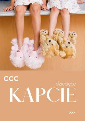 CCC - gazetka promocyjna Kapcie dziecięce od 49,99 zł od niedzieli 23.11 