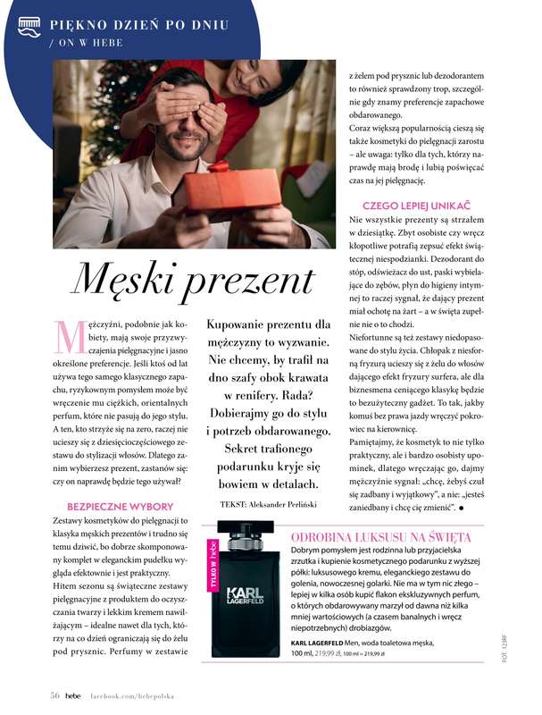 Hebe - gazetka promocyjna Magazyn od soboty 01.11 do środy 31.12 - strona 56
