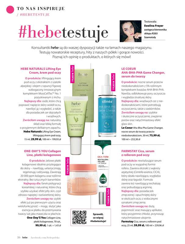 Hebe - gazetka promocyjna Magazyn od soboty 01.11 do środy 31.12 - strona 36