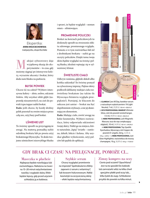 Hebe - gazetka promocyjna Magazyn od soboty 01.11 do środy 31.12 - strona 99