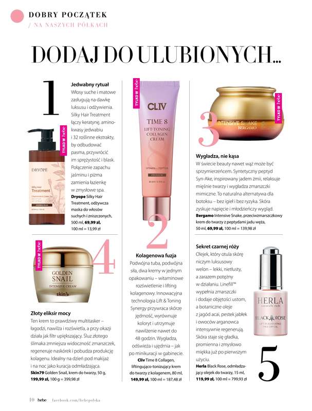 Hebe - gazetka promocyjna Magazyn od soboty 01.11 do środy 31.12 - strona 10