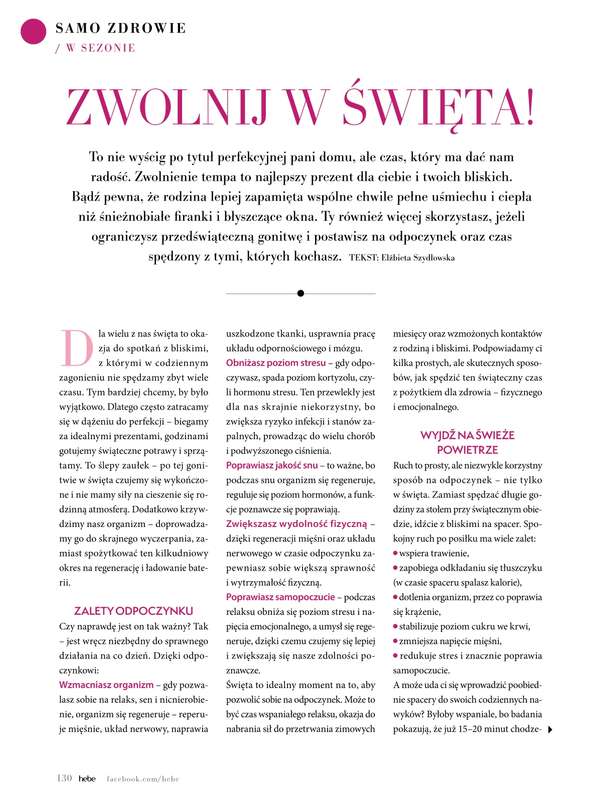 Hebe - gazetka promocyjna Magazyn od soboty 01.11 do środy 31.12 - strona 130
