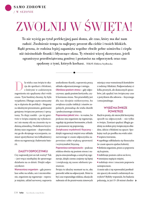 Hebe - gazetka promocyjna Magazyn od soboty 01.11 do środy 31.12 - strona 130