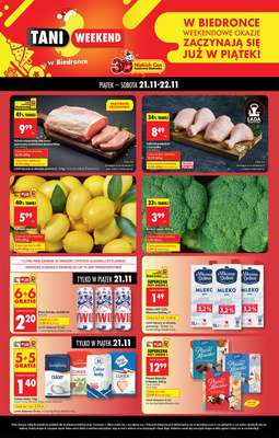 Biedronka - gazetka promocyjna Tani Weekend od piątku 21.11 do soboty 22.11