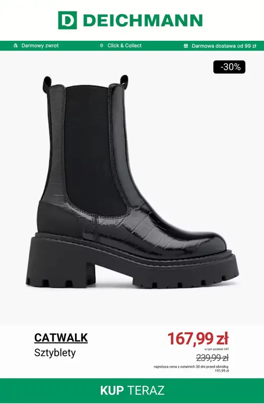 Deichmann - gazetka promocyjna Specjalna oferta na botki od piątku 21.11 do niedzieli 30.11 - strona 9