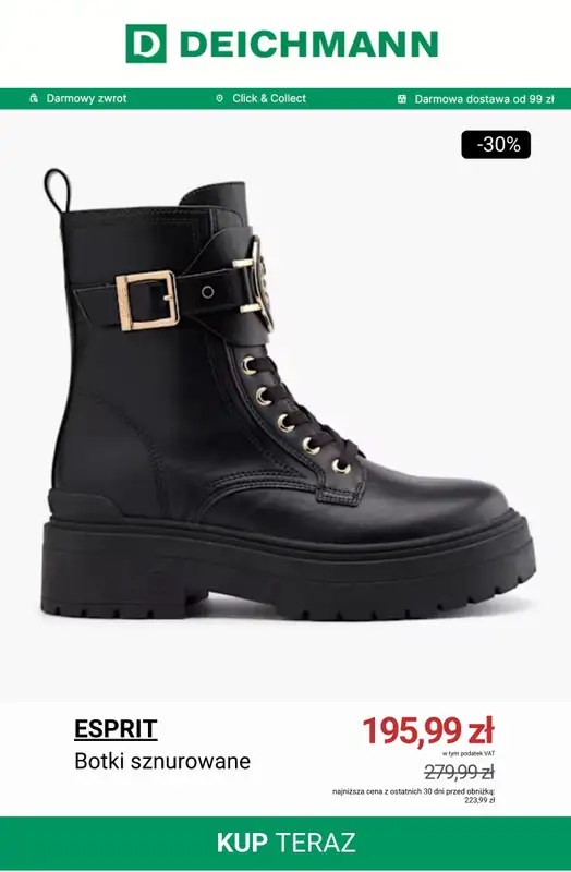 Deichmann - gazetka promocyjna Specjalna oferta na botki od piątku 21.11 do niedzieli 30.11 - strona 4