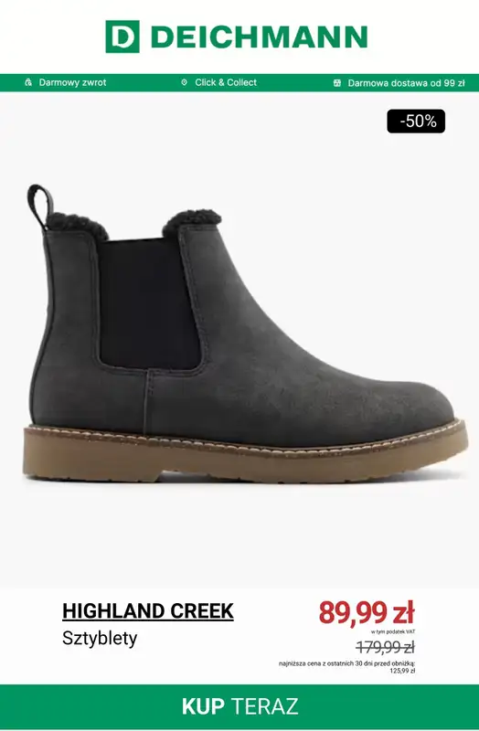 Deichmann - gazetka promocyjna Specjalna oferta na botki od piątku 21.11 do niedzieli 30.11 - strona 2