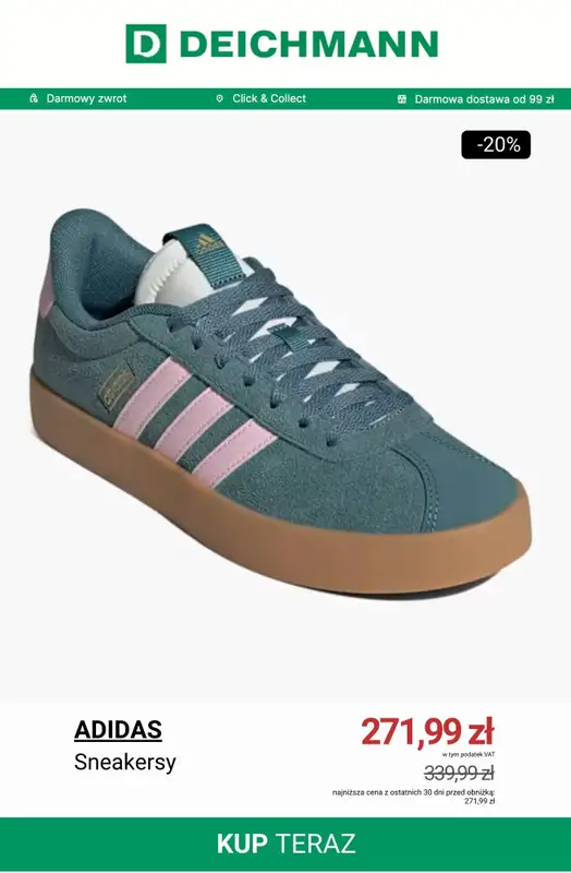 Deichmann - gazetka promocyjna Specjalna oferta na sneakersy od piątku 21.11 do niedzieli 30.11 - strona 7