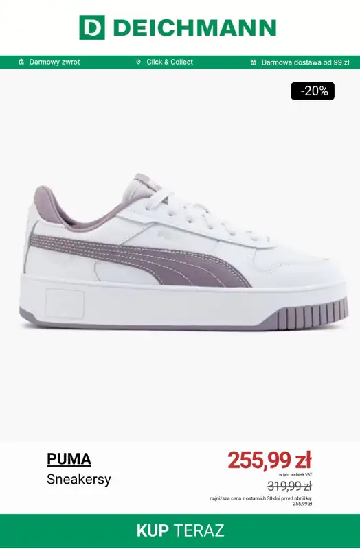 Deichmann - gazetka promocyjna Specjalna oferta na sneakersy od piątku 21.11 do niedzieli 30.11 - strona 8