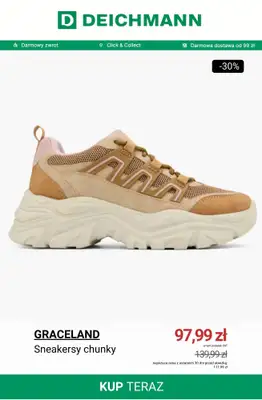 Deichmann - gazetka promocyjna Specjalna oferta na sneakersy od piątku 21.11 do niedzieli 30.11 - strona 11