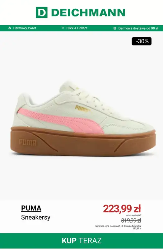 Deichmann - gazetka promocyjna Specjalna oferta na sneakersy od piątku 21.11 do niedzieli 30.11 - strona 5