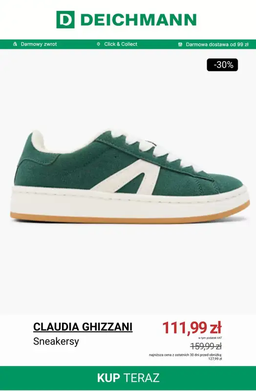 Deichmann - gazetka promocyjna Specjalna oferta na sneakersy od piątku 21.11 do niedzieli 30.11 - strona 10