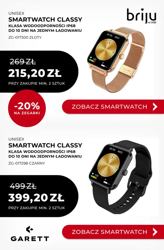 Briju - gazetka promocyjna -20% na zegarki od niedzieli 23.11 do środy 31.12 - strona 11