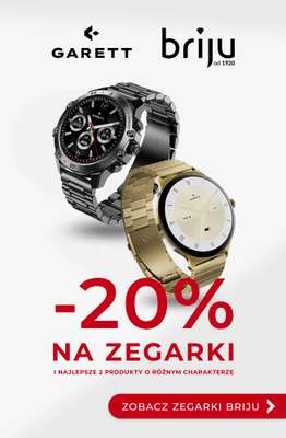Briju - gazetka promocyjna -20% na zegarki od niedzieli 23.11 do środy 31.12