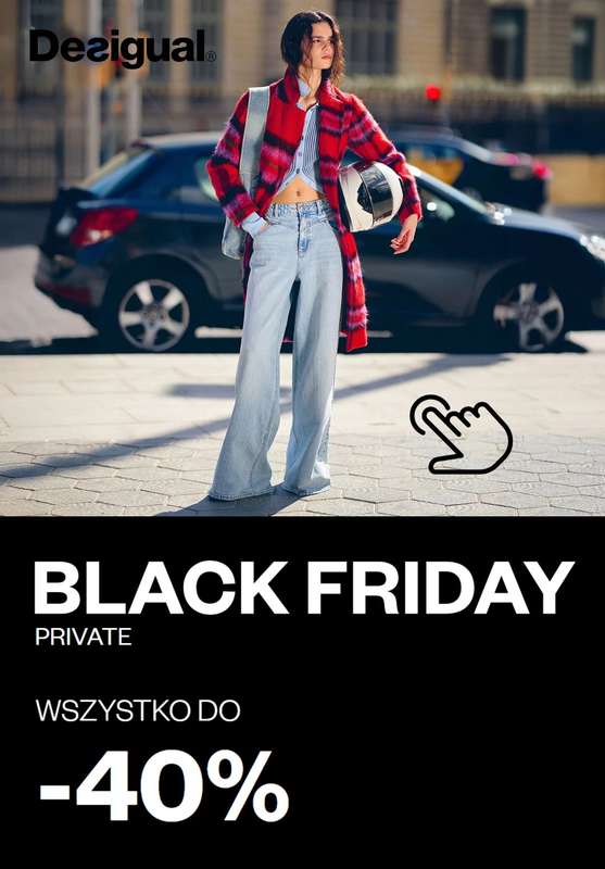 BLACK FRIDAY - gazetka promocyjna Desigual | Wszystko do -40% od piątku 21.11 do poniedziałku 01.12