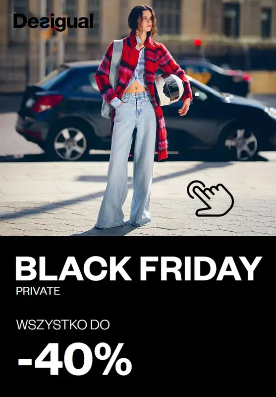 BLACK FRIDAY - gazetka promocyjna Desigual | Wszystko do -40% od piątku 21.11 do poniedziałku 01.12