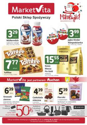 Marketvita - gazetka promocyjna Gazetka od czwartku 27.11 do soboty 06.12